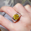 5 Carat Moissanite Platinum-Plated Sterling Silver Ring - Southern Shores Clothing