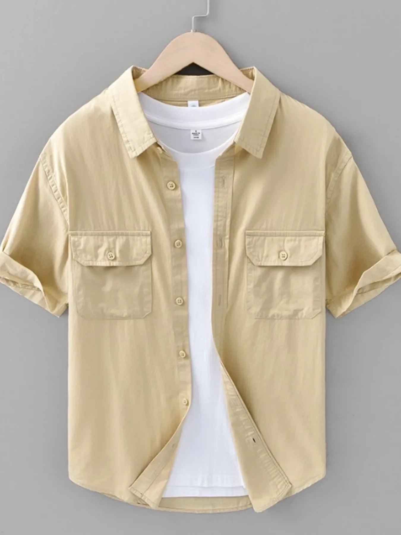 Cotton Plus Size Button Up Shirt With Pocket - Southern Shores Clothing
