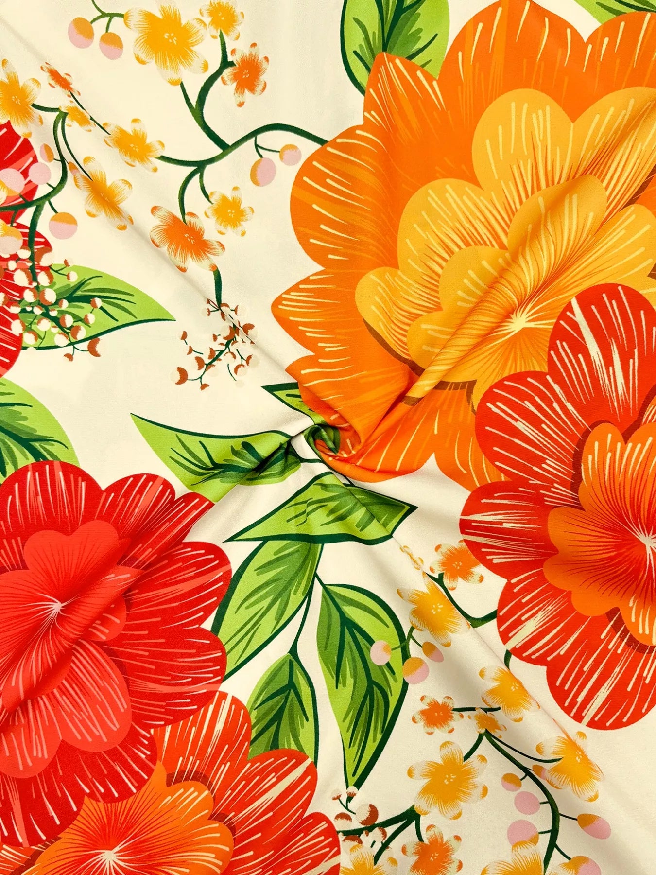 Floral Print V-Neck Maxi Dress Lightweight