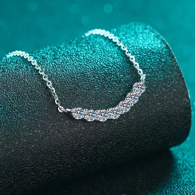 1.4 Carat Moissanite Sterling Silver Necklace - Southern Shores Clothing