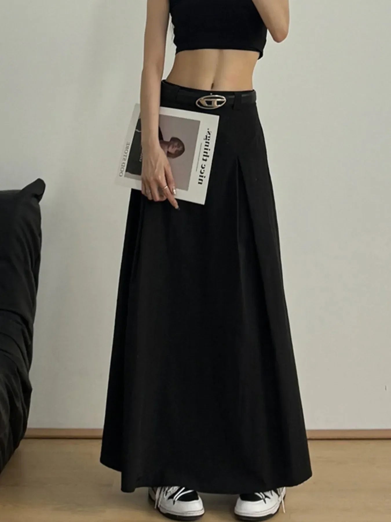 Lightweight High Waist A-Line Maxi Skirt For Summer - Southern Shores Clothing