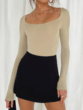 Long Sleeve Scoop Neck Fitted T-Shirt - Southern Shores Clothing