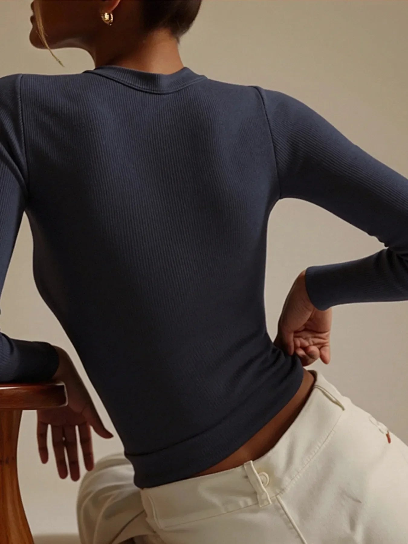 Square Neck Long Sleeve T-Shirt - Southern Shores Clothing
