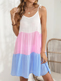Spaghetti Strap Block Cover-Up for Beachwear - Southern Shores Clothing