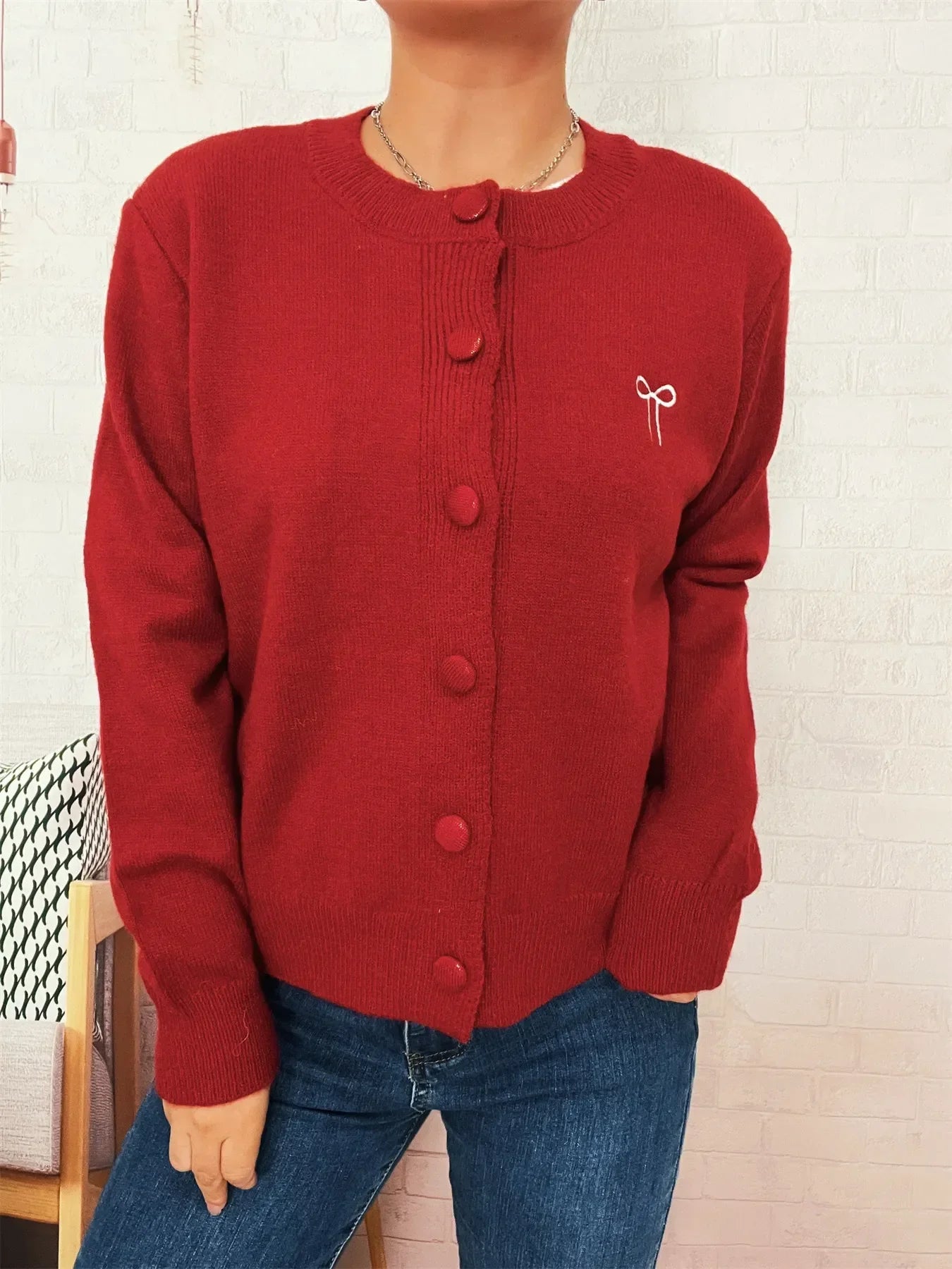 Button Up Long Sleeve Cardigan Slightly Stretchy - Southern Shores Clothing
