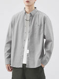 Plus Size Cotton Button-Up Shirt, Oversized Fit - Southern Shores Clothing