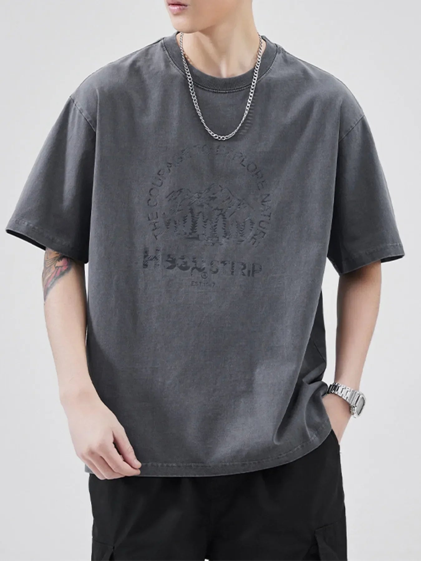 Plus Size Oversized Round Neck Cotton T Shirt - Southern Shores Clothing
