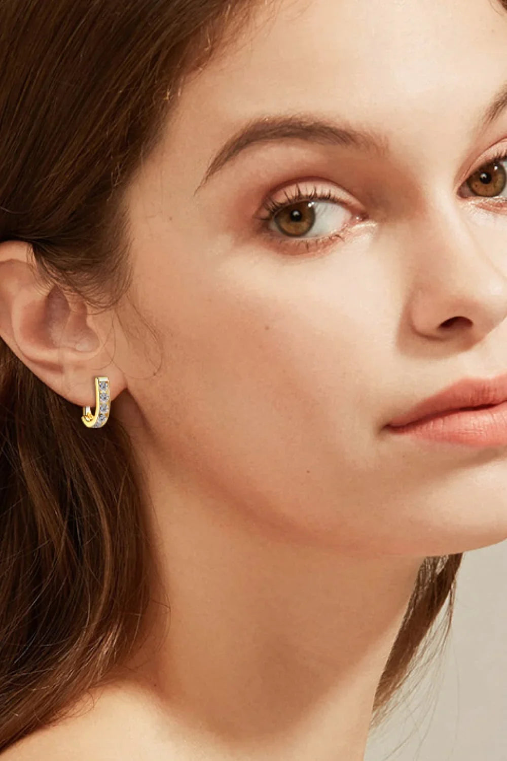 Moissanite Platinum-Plated Sterling Silver Earrings - Southern Shores Clothing
