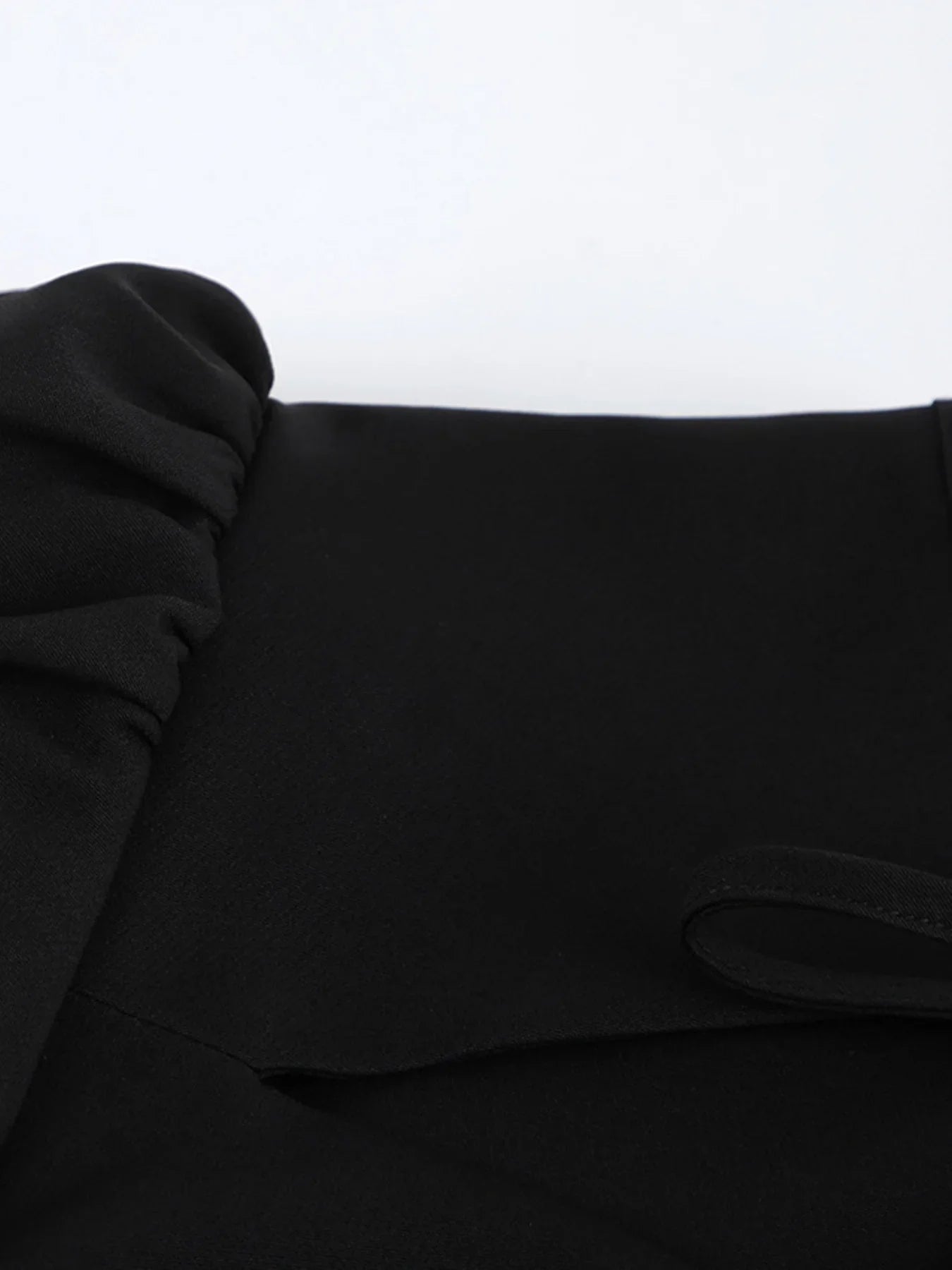 Elegant Cutout Front Puff Sleeve Dress For Formal Occasions - Southern Shores Clothing