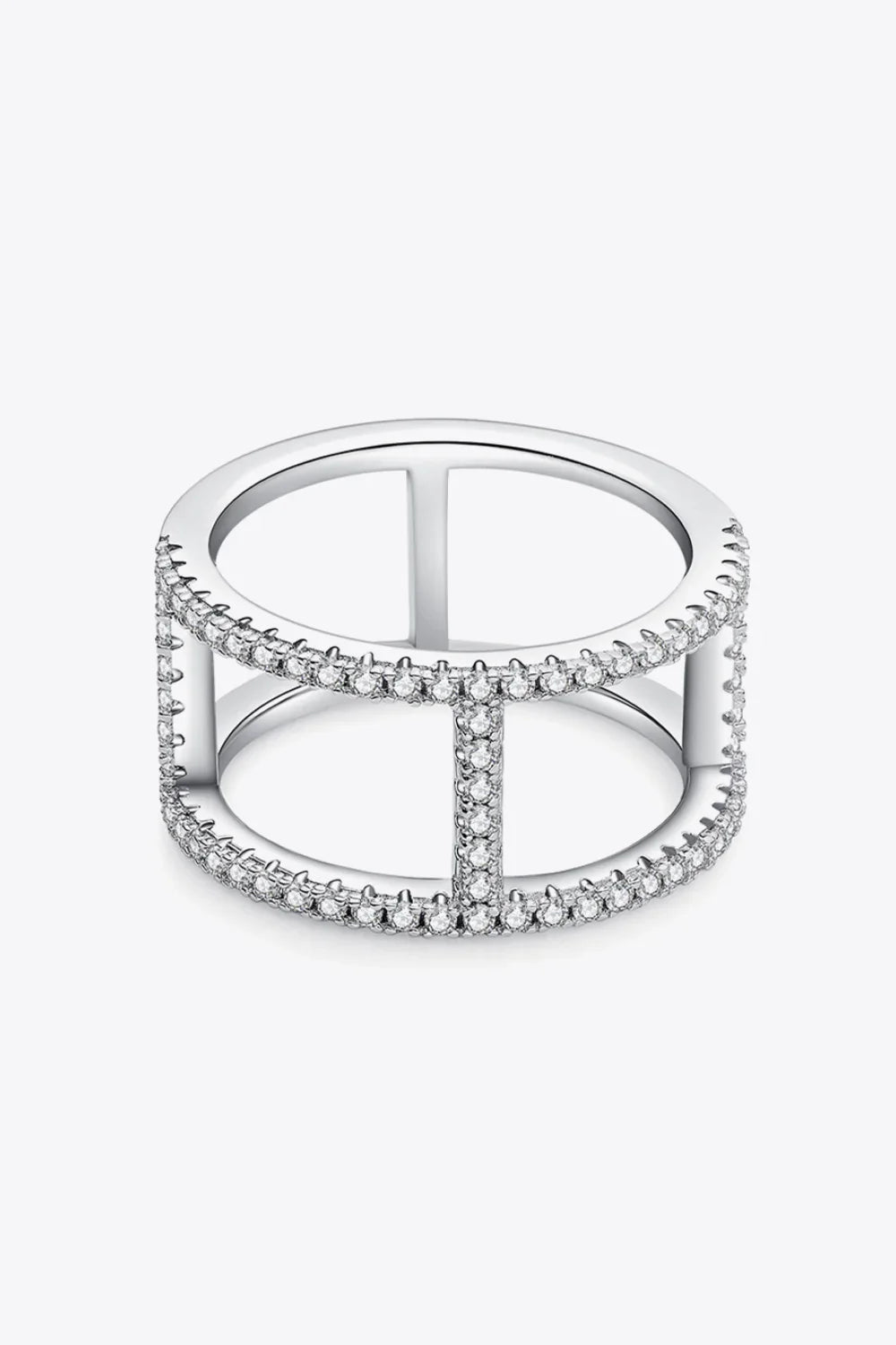Coastal Minimalist Moissanite Sterling Silver Ring - Southern Shores Clothing
