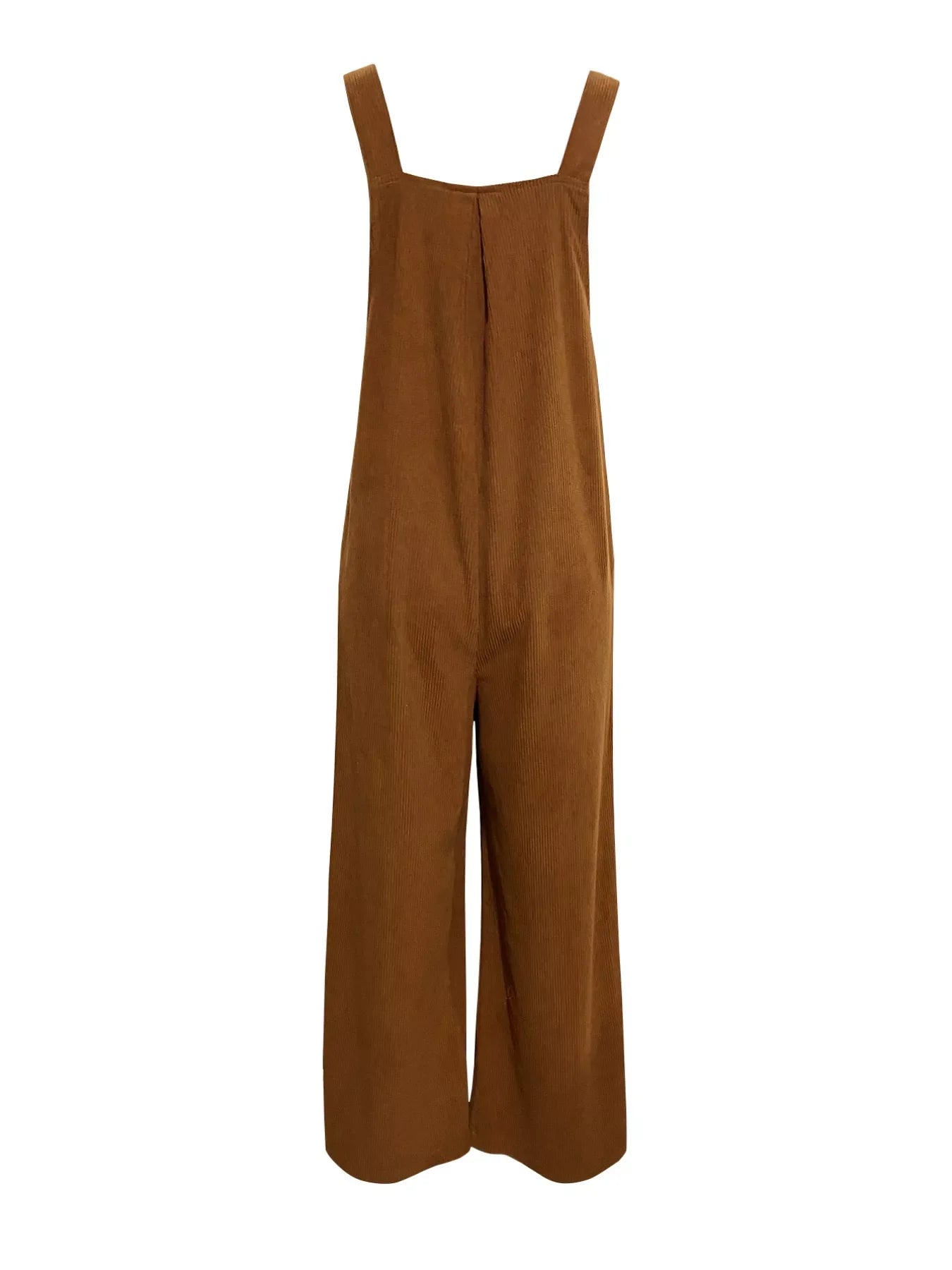 Front Ruched Wide Leg Jumpsuit With Pockets - Southern Shores Clothing