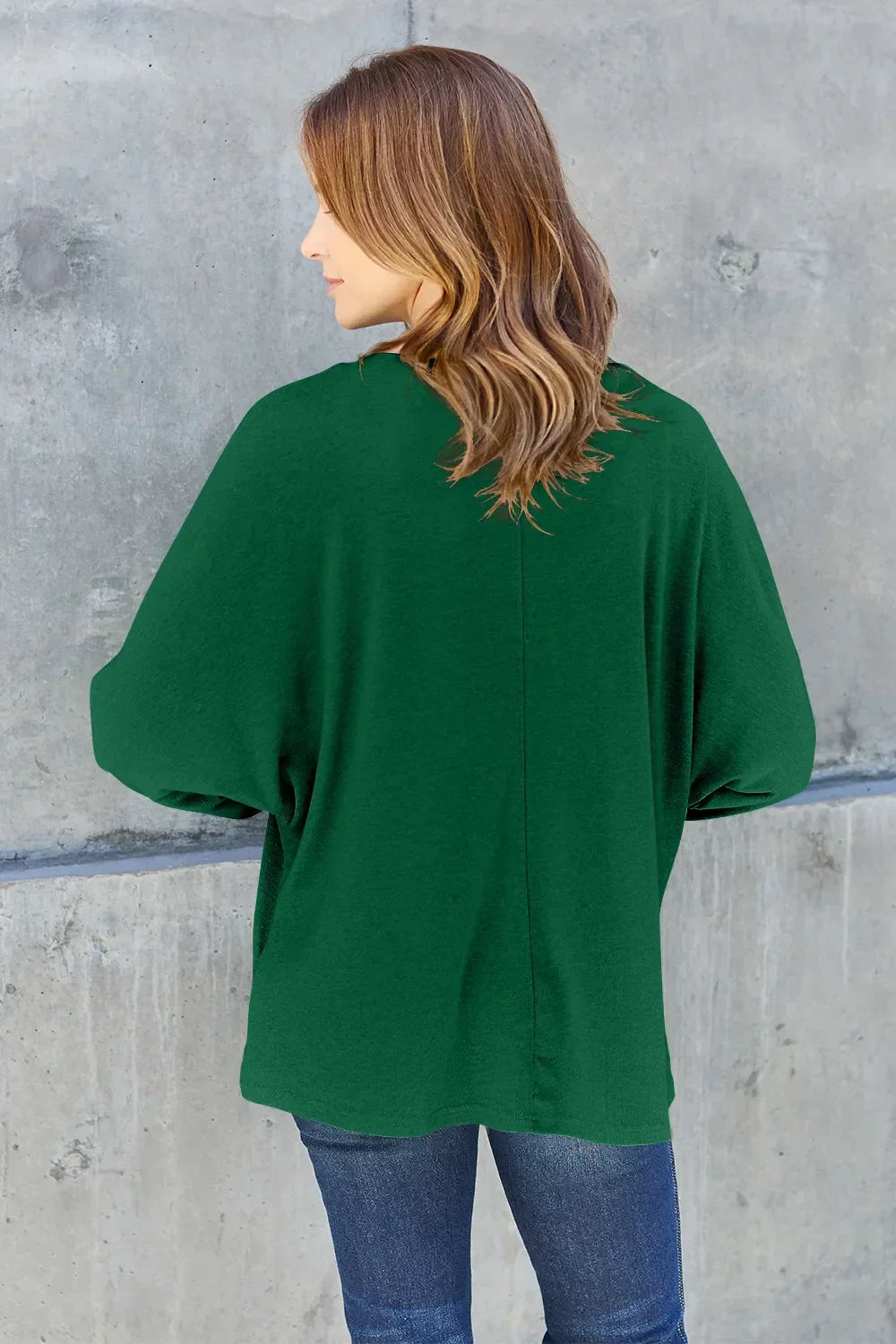 Basic Round Neck Long Sleeve T Shirt Top - Southern Shores Clothing