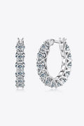 7.2 Carat Moissanite Sterling Silver Earrings - Southern Shores Clothing