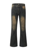Washed Stretch Flare Denim Jeans Classic Fit - Southern Shores Clothing