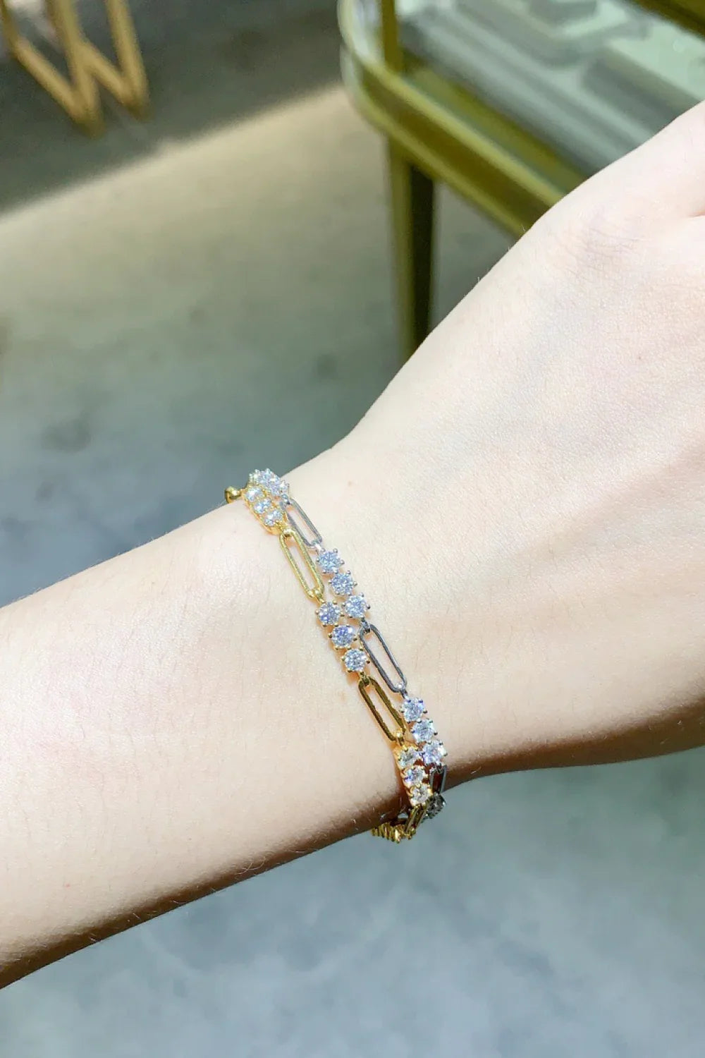 1.8 Carat Moissanite Sterling Silver Bracelet - Southern Shores Clothing