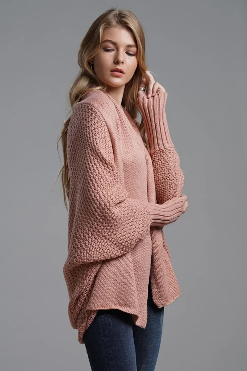 Open Front Batwing Sleeve Cardigan Lightweight - Southern Shores Clothing