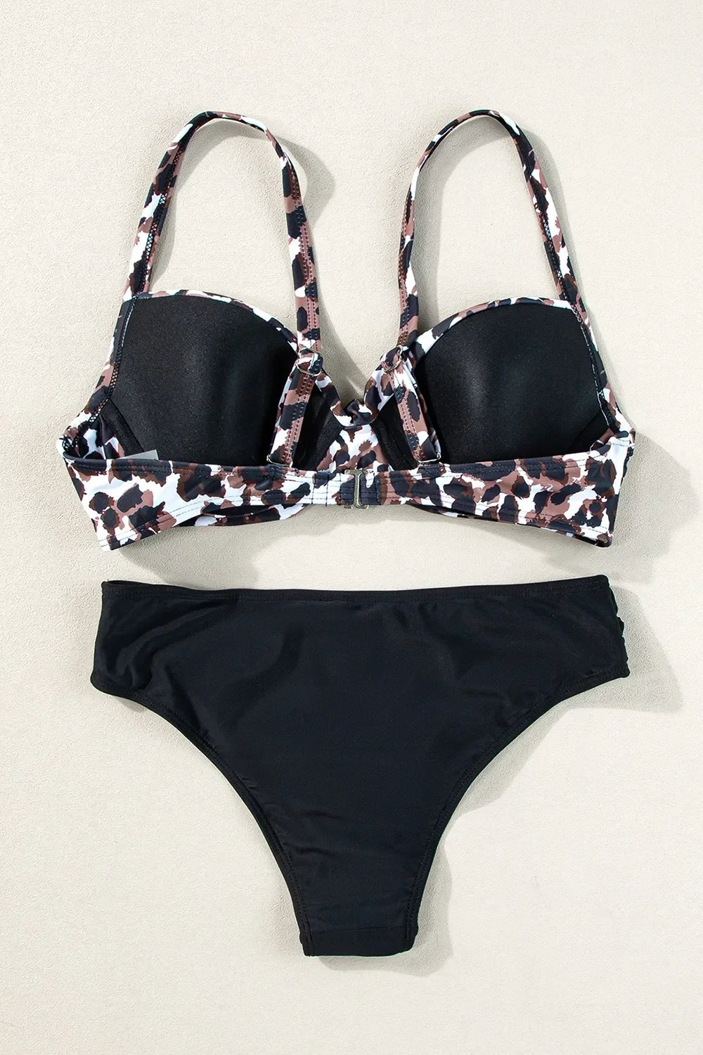 Leopard Print Bikini Set Two Piece With Removable Padding - Southern Shores Clothing