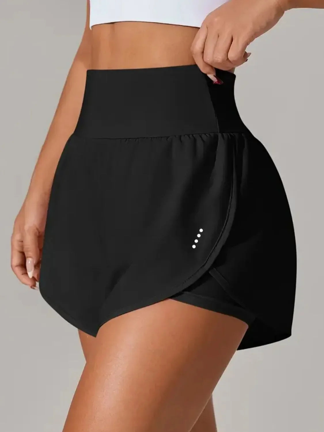 Pocketed High Waist Active Shorts For Daily Activities - Southern Shores Clothing