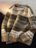Stretchy Long Sleeve Round Neck Sweater Coastal - Southern Shores Clothing