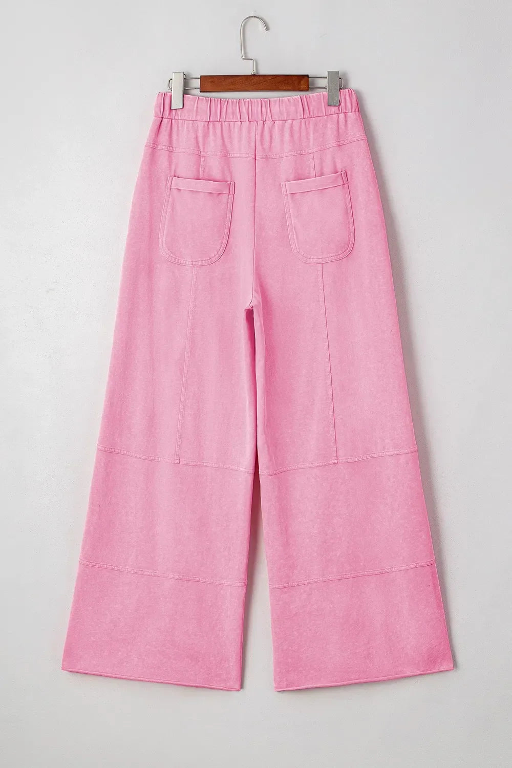 Mineral Wash High Waist Wide Leg Cotton Cargo Pants - Southern Shores Clothing