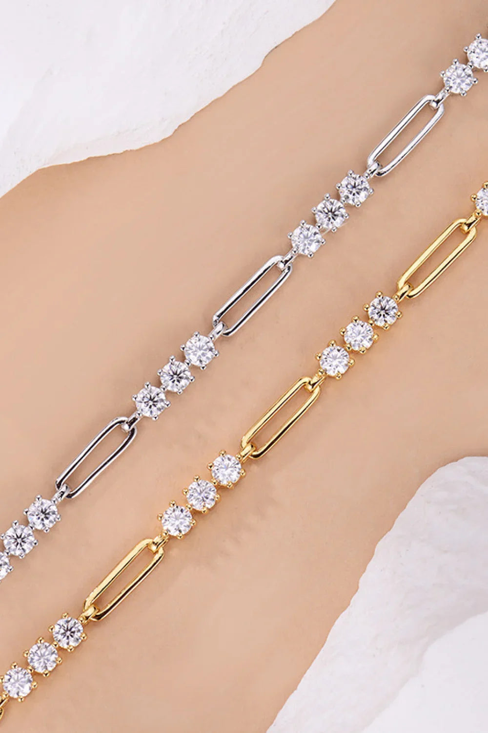 1.8 Carat Moissanite Sterling Silver Bracelet - Southern Shores Clothing