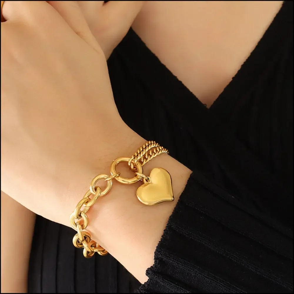 Half Chunky Chain Titanium Steel Bracelet - Southern Shores Clothing