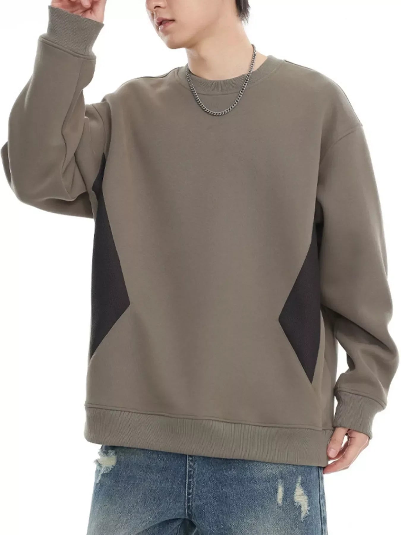 Plus Size Oversized Crew Neck Sweatshirt - Southern Shores Clothing