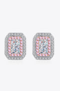 1 Carat Moissanite Zircon Geometric Stud Earrings - Southern Shores Clothing