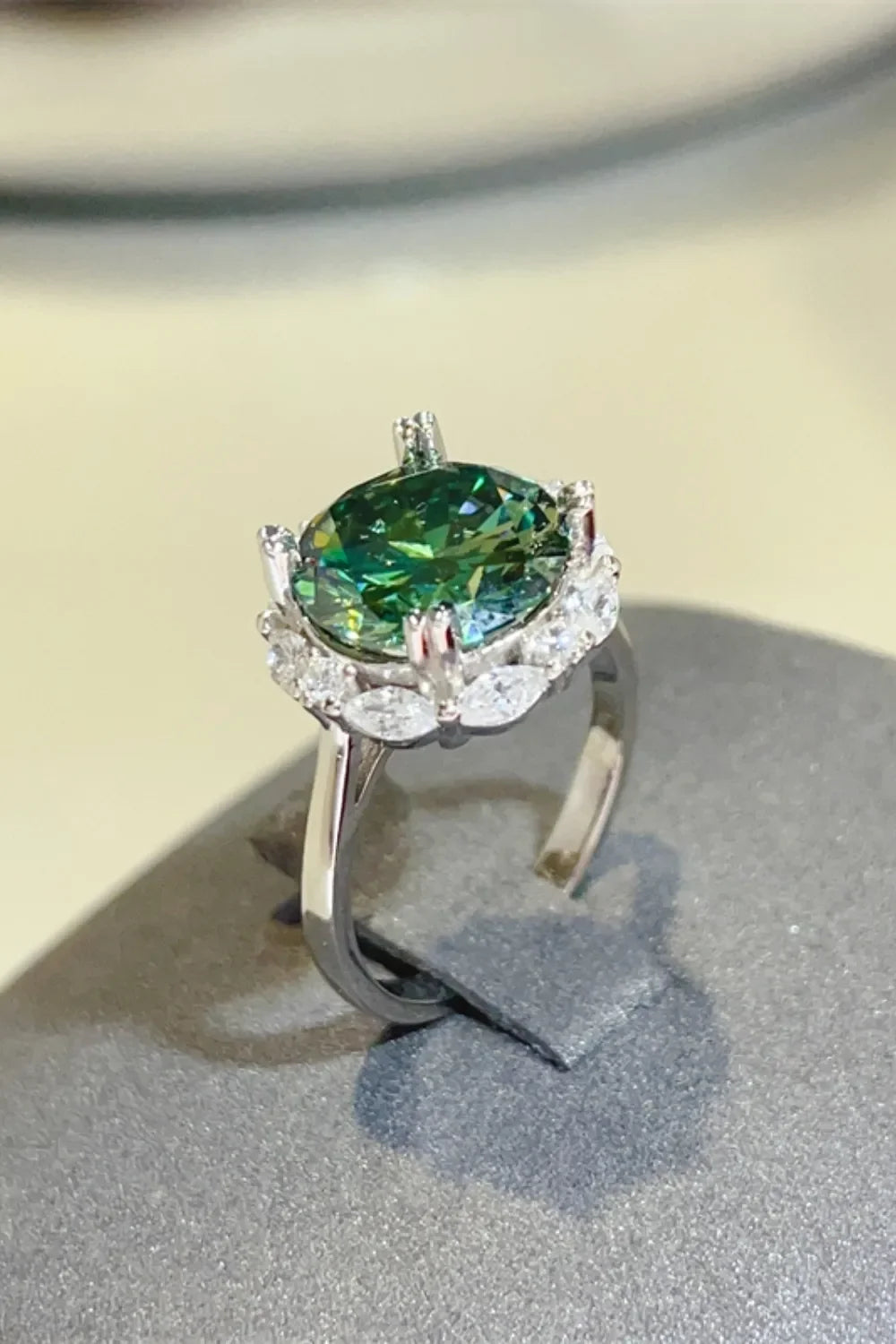 5 Carat Moissanite Sterling Silver Ring - Southern Shores Clothing