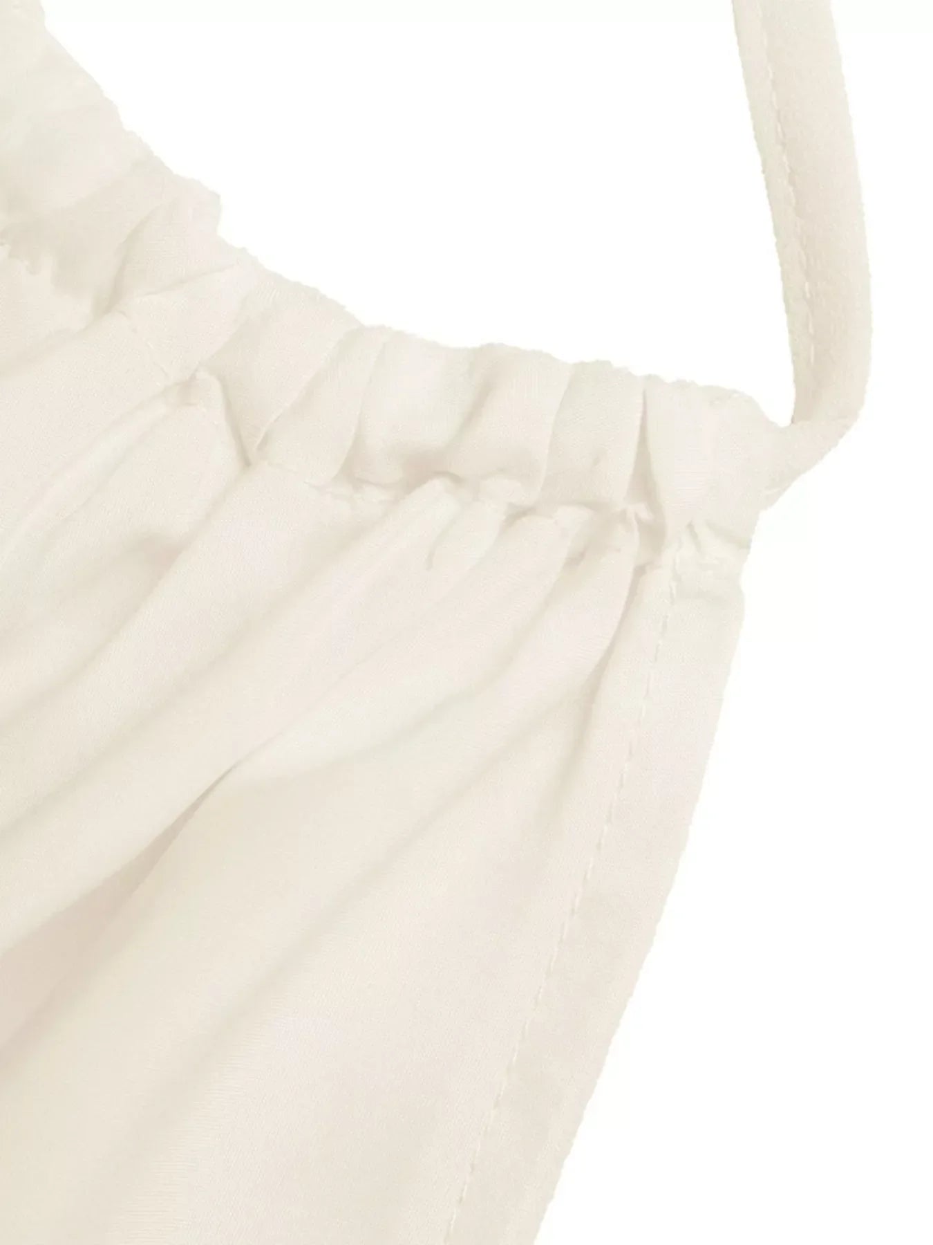 Elegant Halter Neck Cami Top With Shirred Waist For Warm Weather - Southern Shores Clothing