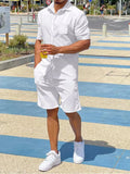 Men's Plus Size Button Up Shirt and Shorts Set - Southern Shores Clothing