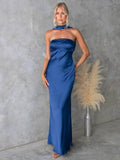 Satin Tube Maxi Dress Coastal Evening Style - Southern Shores Clothing