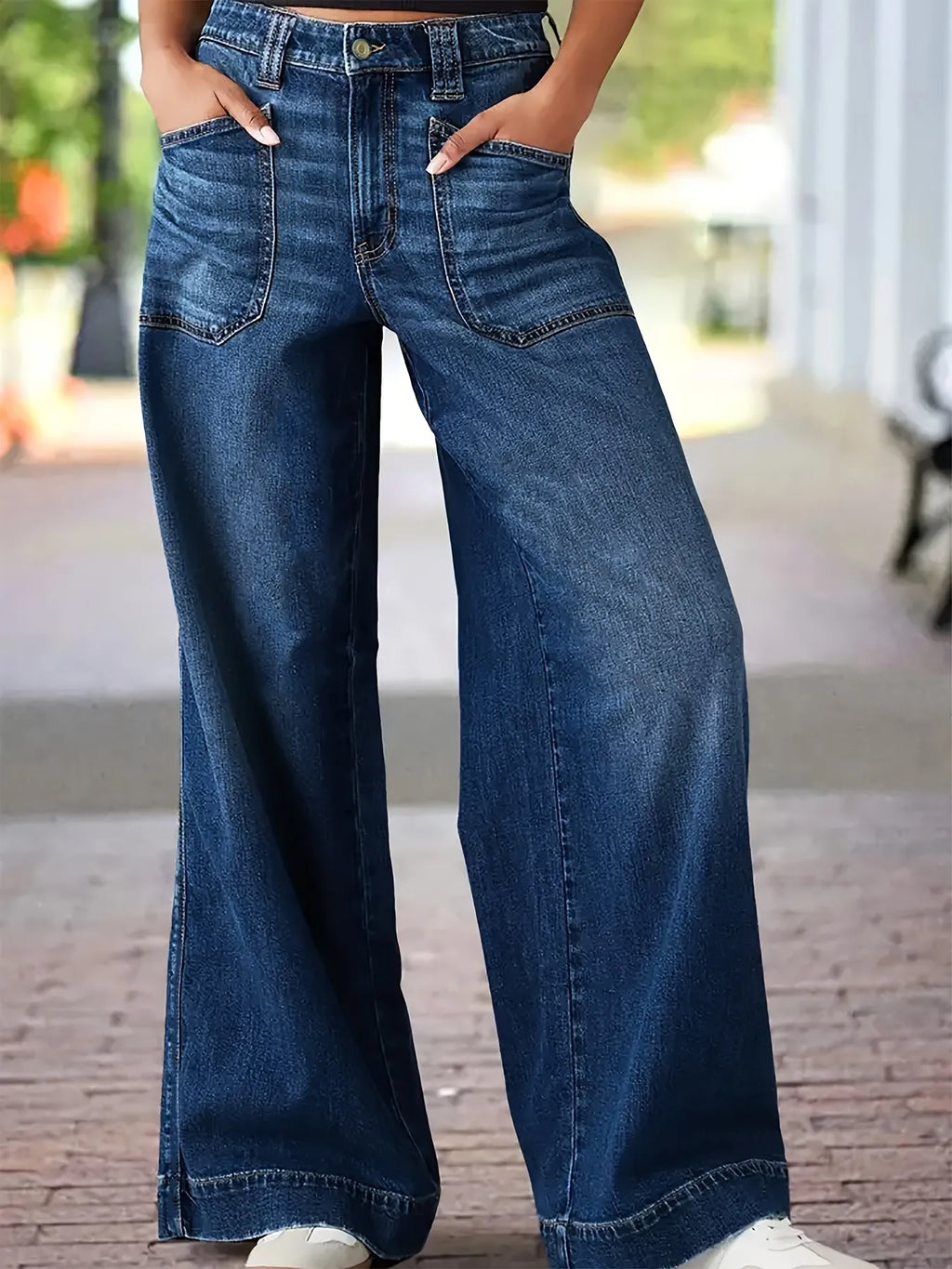 Women's Beachside High Waist Wide Leg Stretch Jeans
