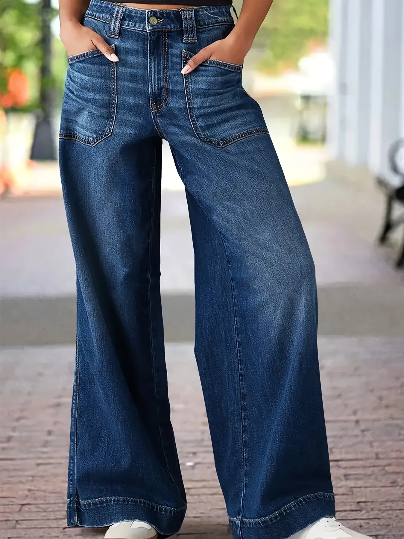 Women's Beachside High Waist Wide Leg Stretch Jeans