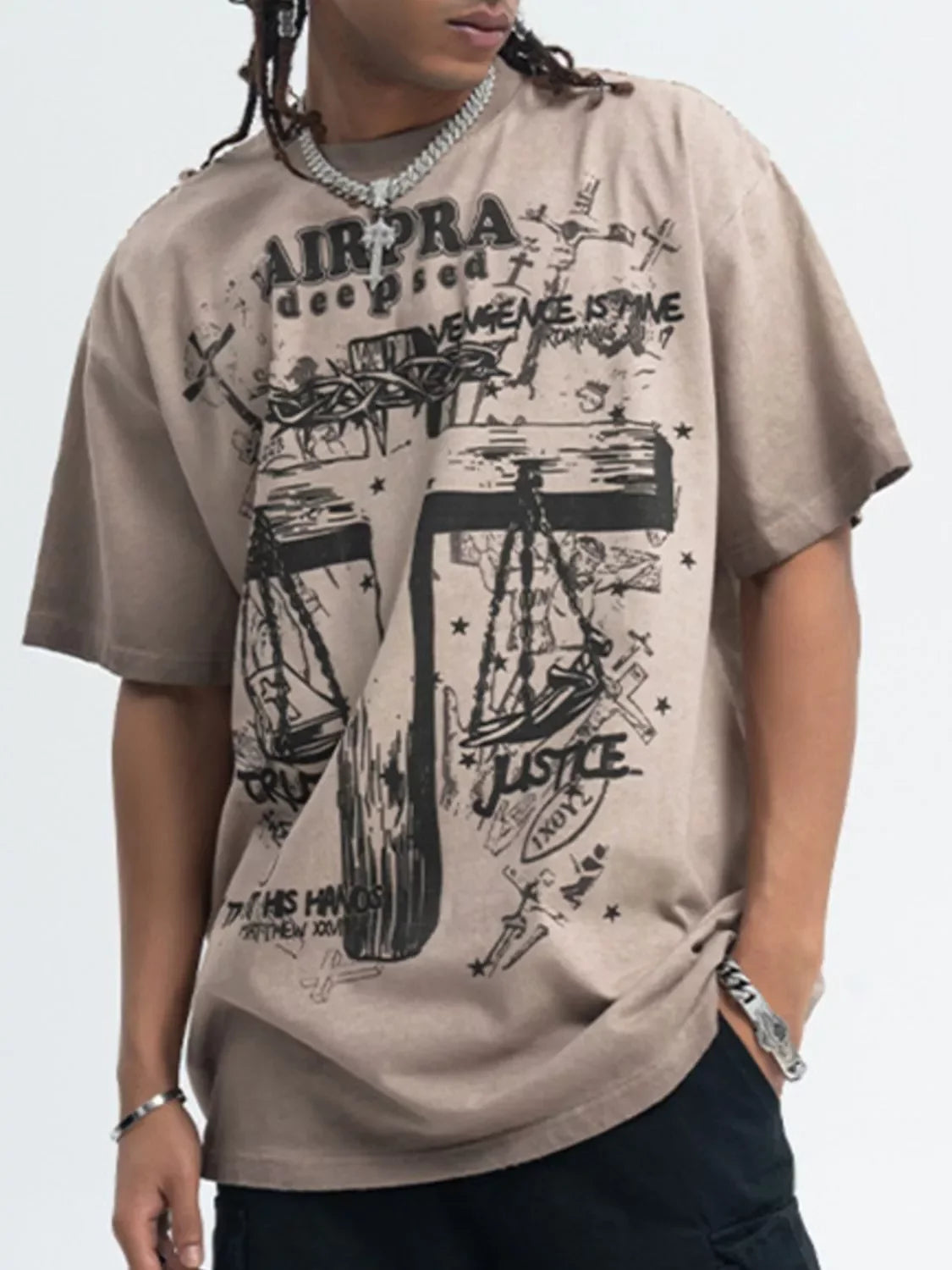Graphic Tee Round Neck Coastal Style Shirt - Southern Shores Clothing
