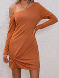 Twisted One-Shoulder Mini Dress - Southern Shores Clothing