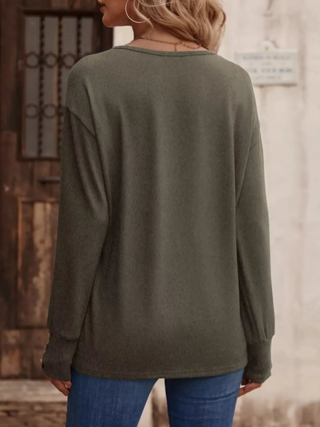 V-Neck Long Sleeve T-Shirt - Southern Shores Clothing