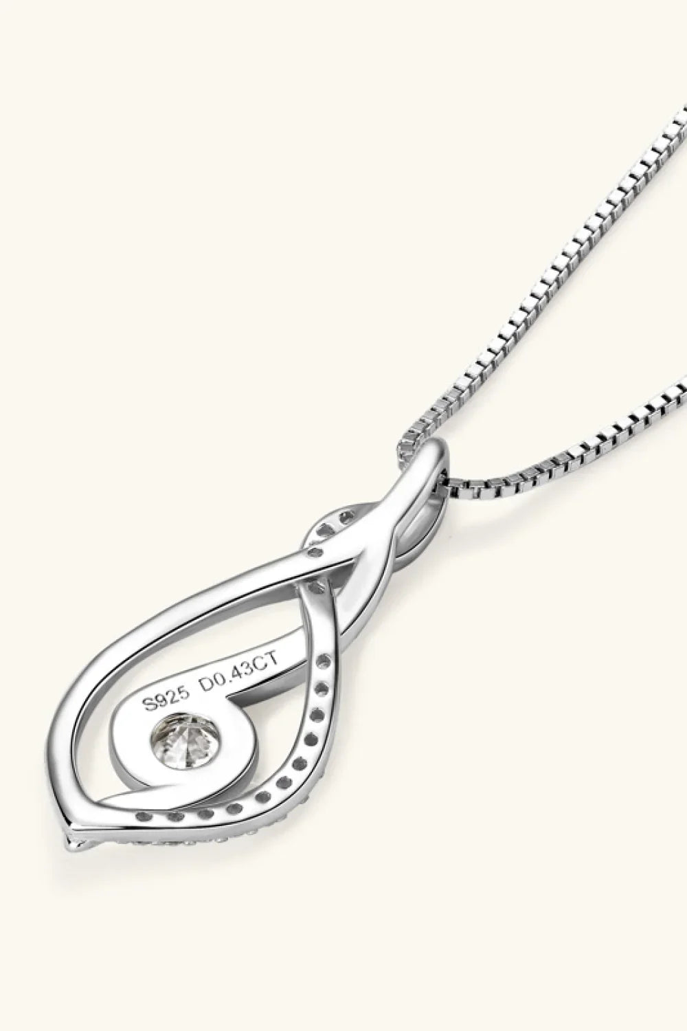 Minimalist Moissanite Sterling Silver Necklace - Southern Shores Clothing
