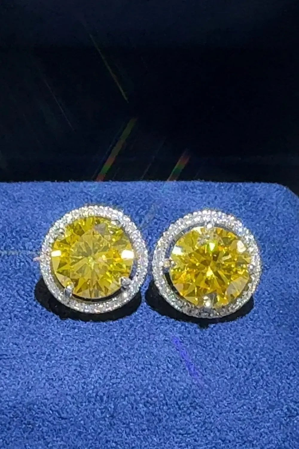 4 Carat Moissanite Sterling Silver Earrings - Southern Shores Clothing