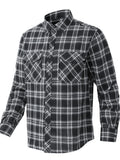 Classic Plaid Button-Up Shirt With Pockets - Southern Shores Clothing