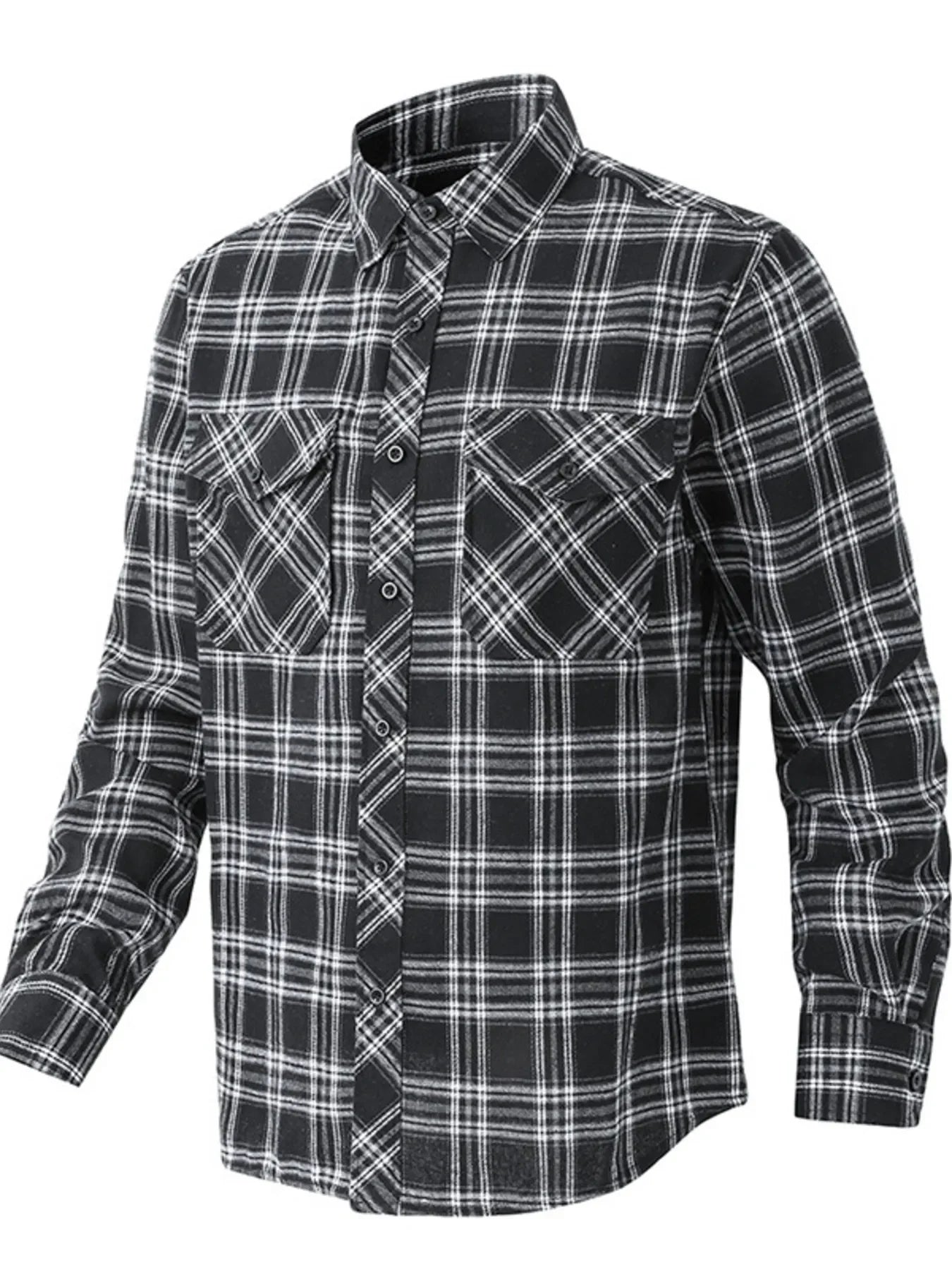 Classic Plaid Button-Up Shirt With Pockets - Southern Shores Clothing