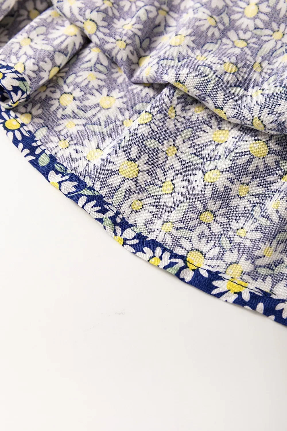 Floral Smocked Square Neck Blouse In Soft Viscose - Southern Shores Clothing