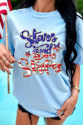 Stars And Stripes Graphic T Shirt With Stretch Fabric - Southern Shores Clothing