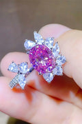3 Carat Moissanite Open Ring, Sterling Silver - Southern Shores Clothing