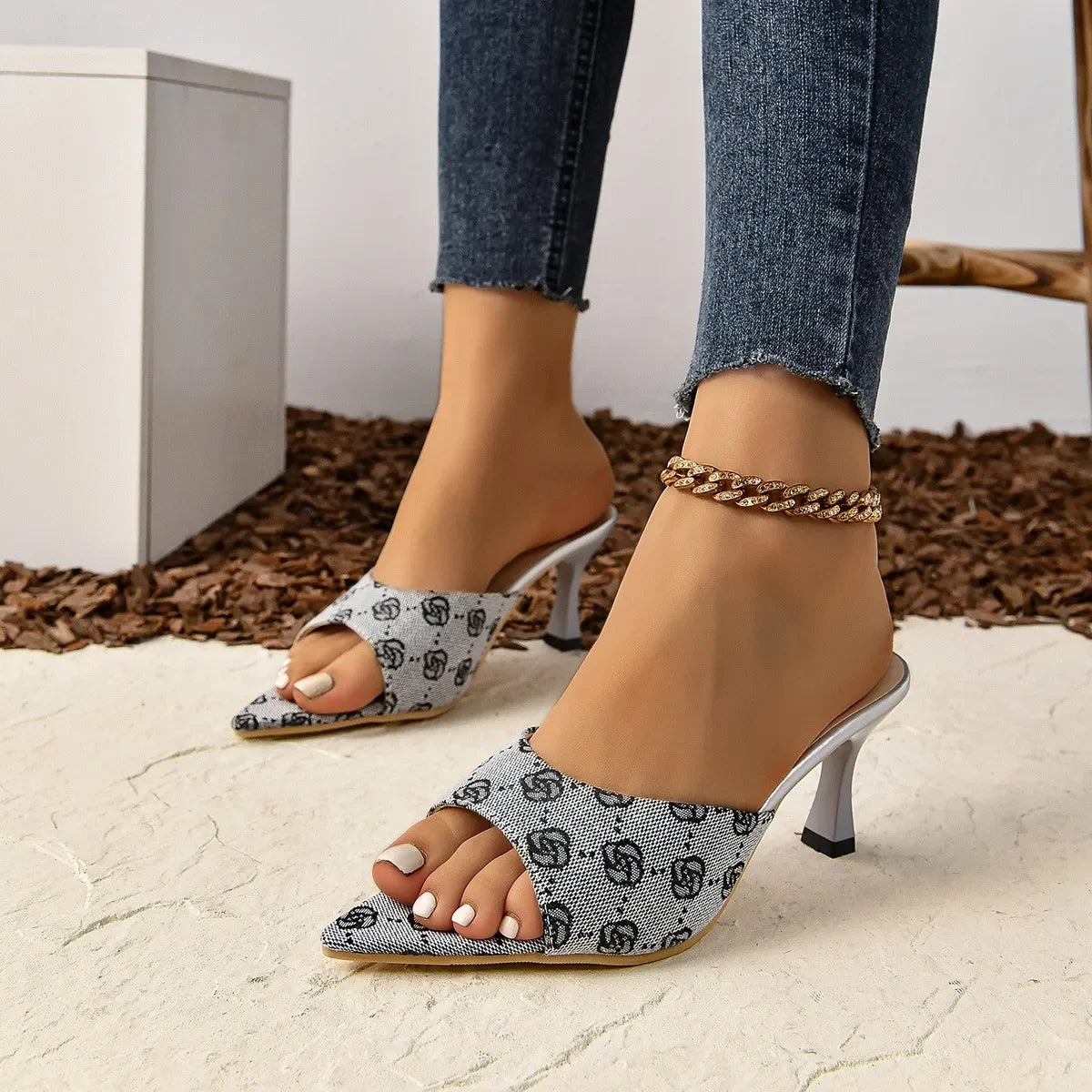 Classic Open Toe Mid Heel Sandals Sleek And Comfortable - Southern Shores Clothing