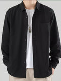 Plus Size Long Sleeve Button-Up Casual Shirt Relaxed Fit - Southern Shores Clothing
