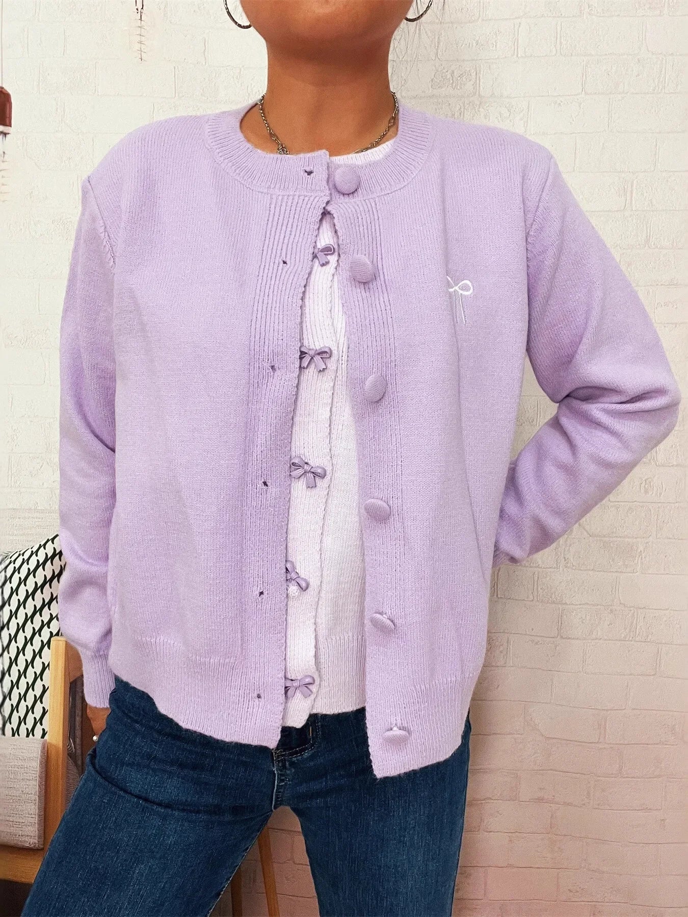 Button Up Long Sleeve Cardigan Slightly Stretchy - Southern Shores Clothing