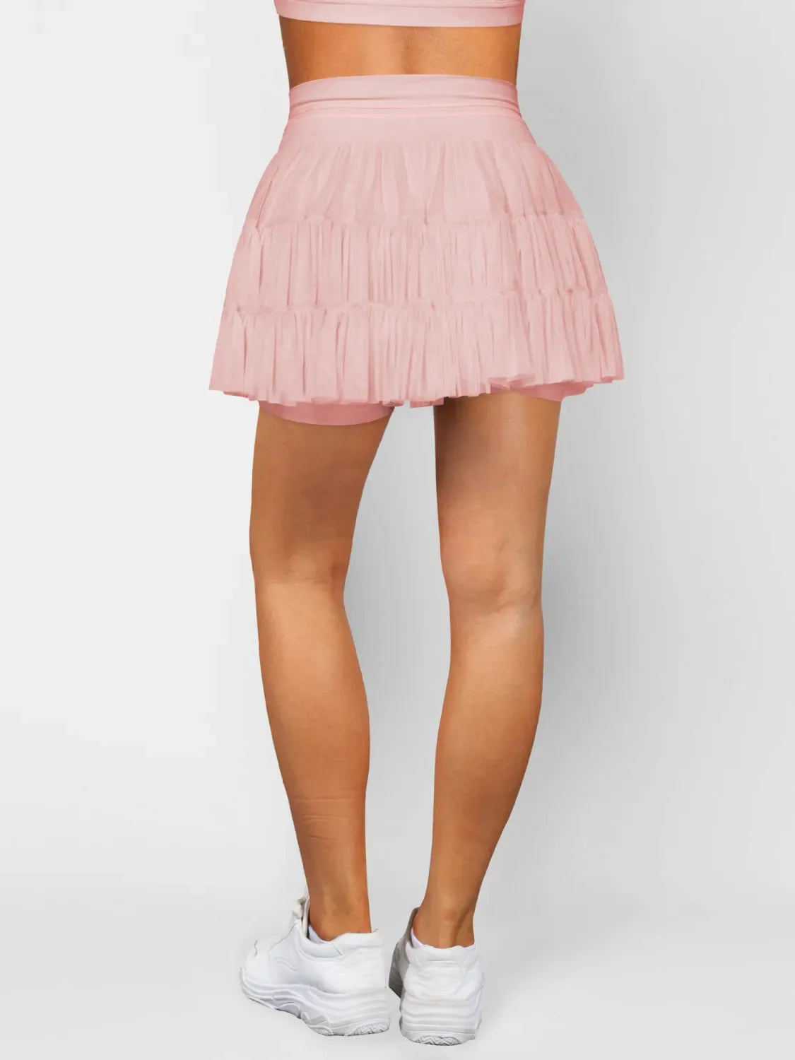 Ruched Mini Skort With Pockets Elastic Waistband - Southern Shores Clothing