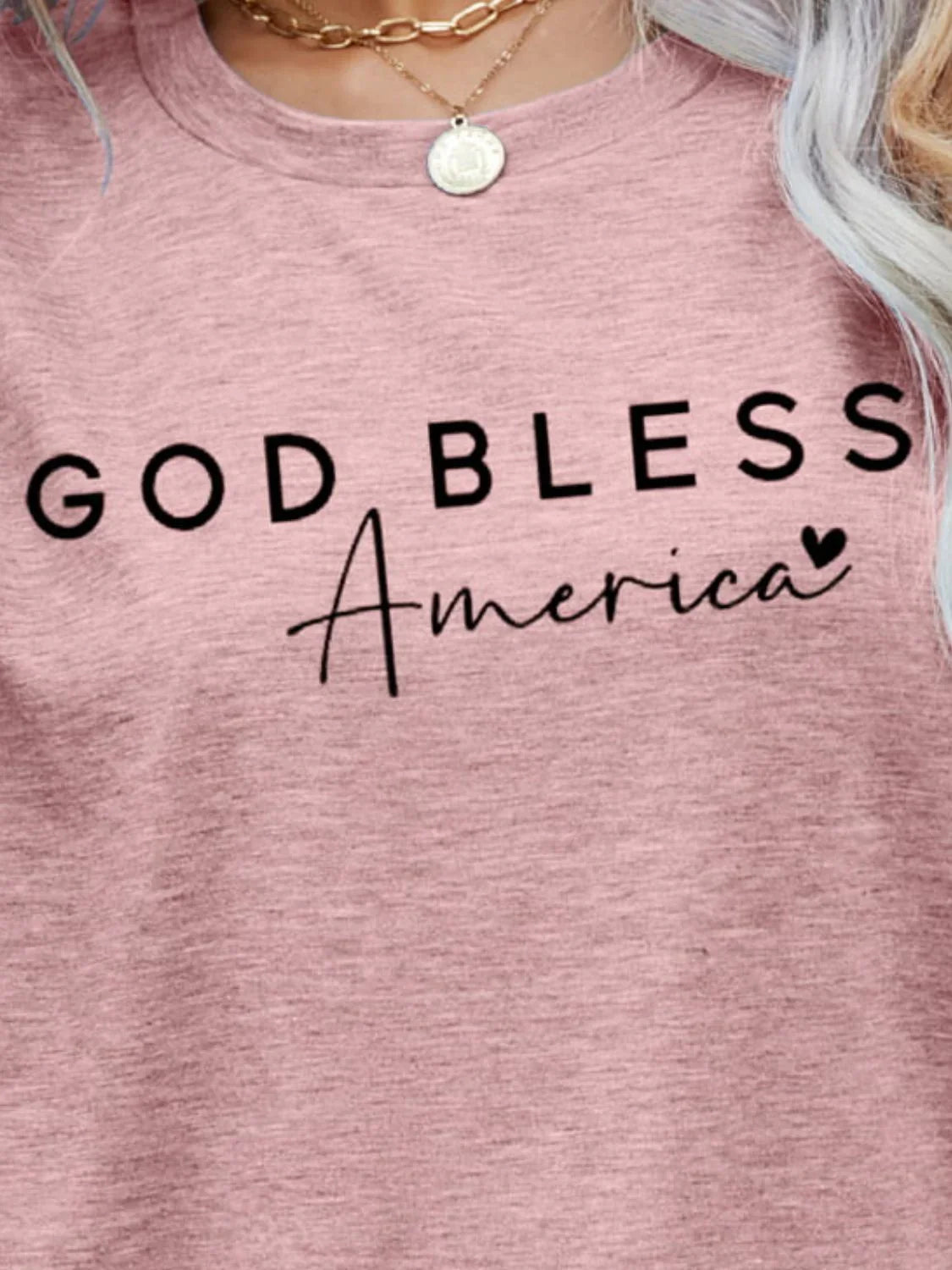 God Bless America Graphic Short Sleeve Tee - Southern Shores Clothing