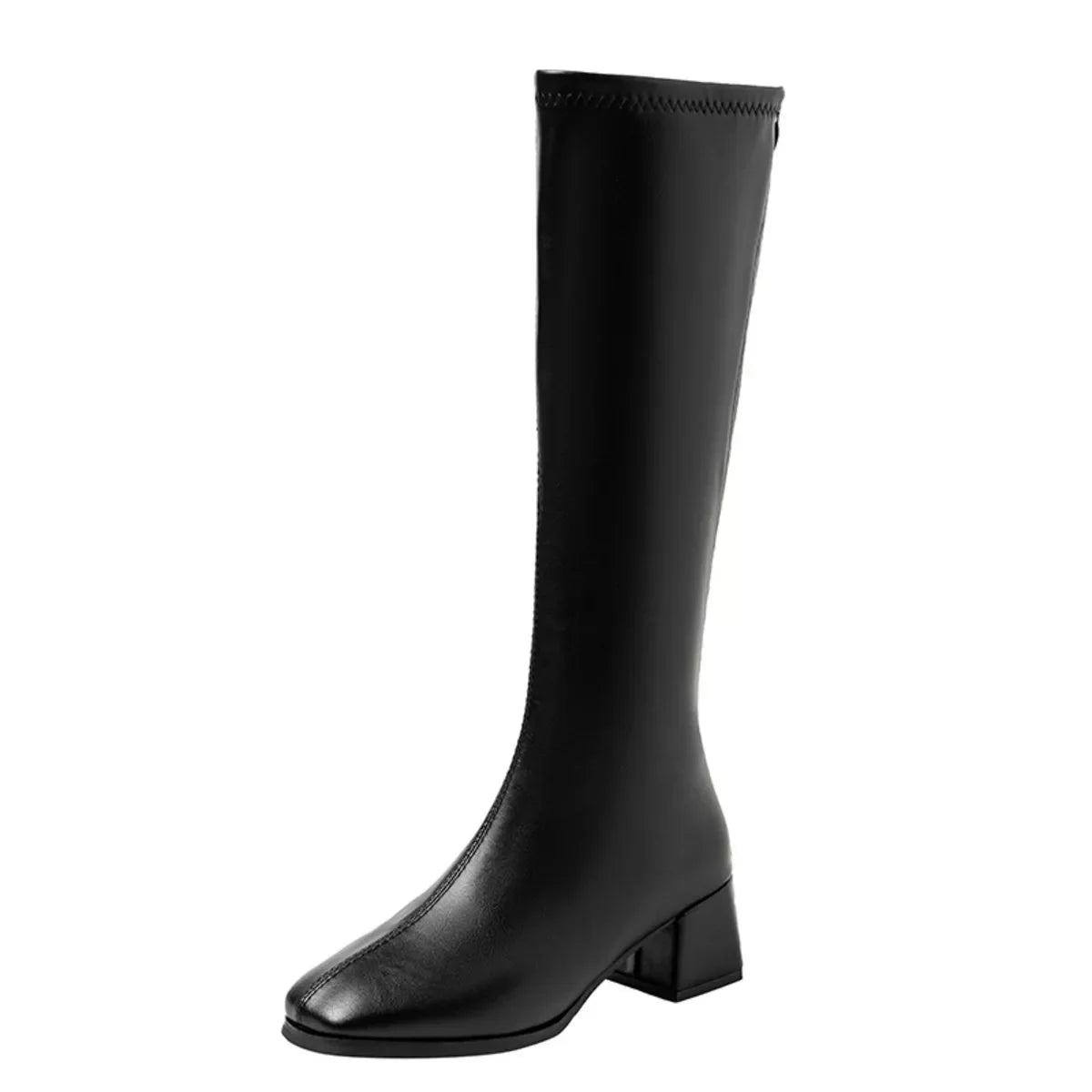 Square Toe Block Heel Boots Classic Design - Southern Shores Clothing
